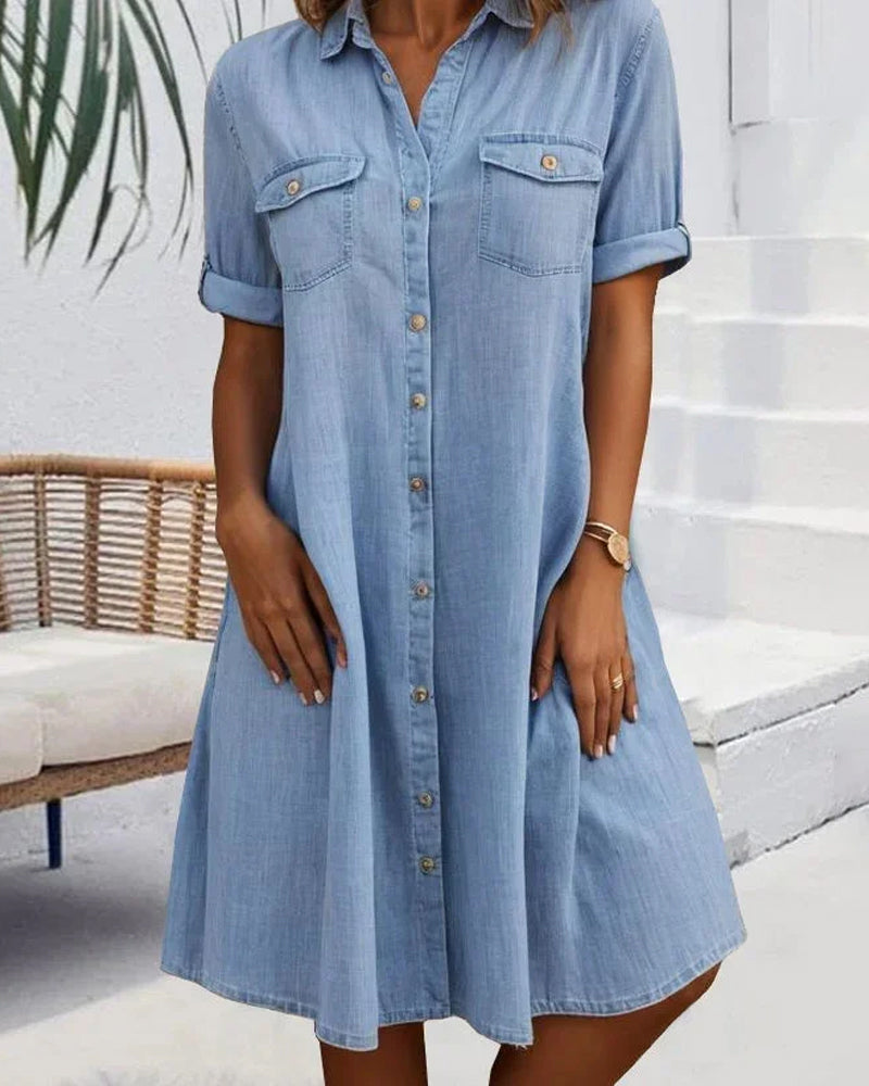 Luna | Rahat Denim Elbise