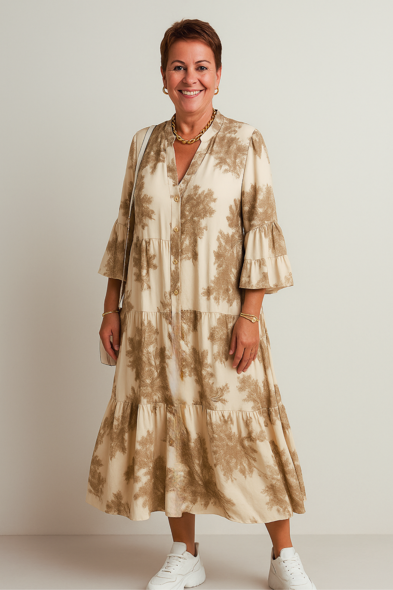 Luna | Şık Akışkan Kesim Elbise