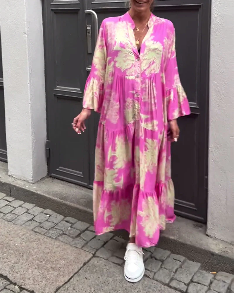 Theresa – Maxi Dress with Flared Sleeves