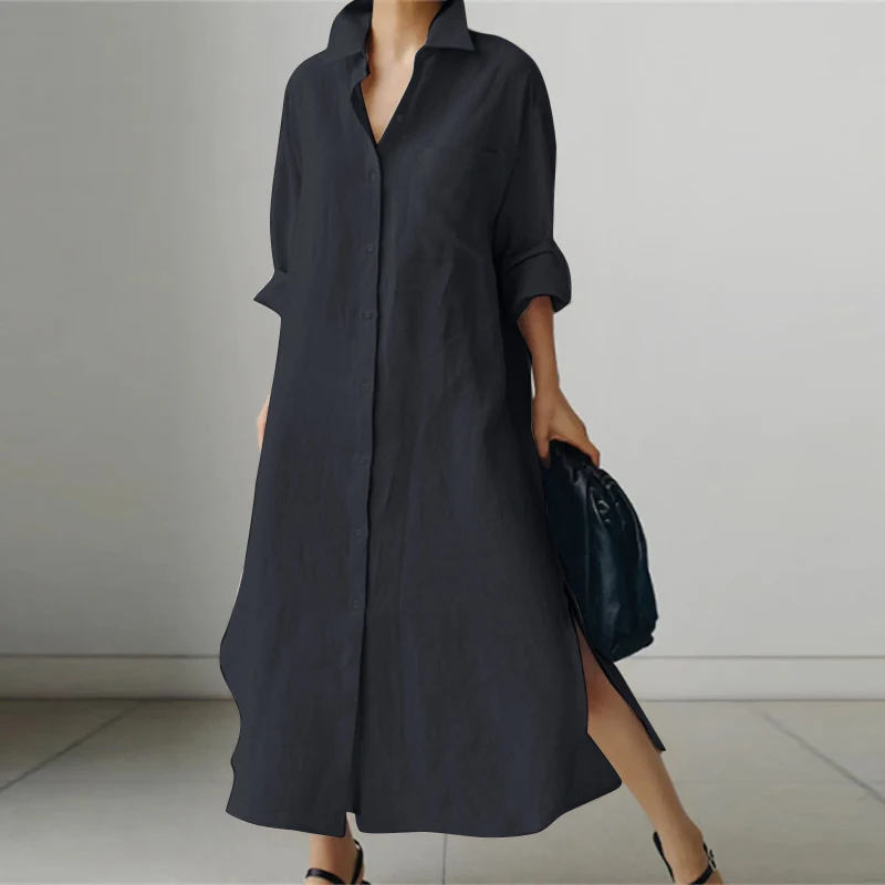 Luna | Rahat Oversize Gömlek Elbisesi
