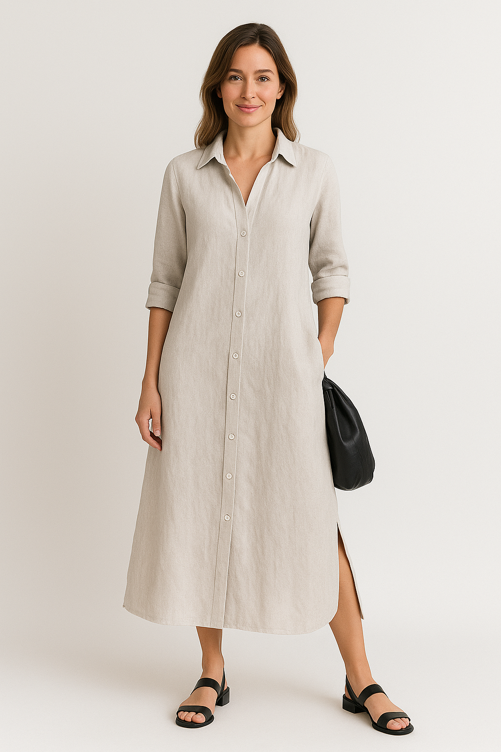 Luna | Rahat Oversize Gömlek Elbisesi