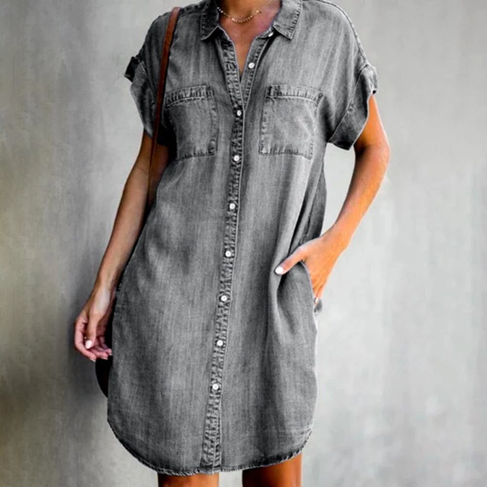 Luna | Şık Modern Denim Elbise