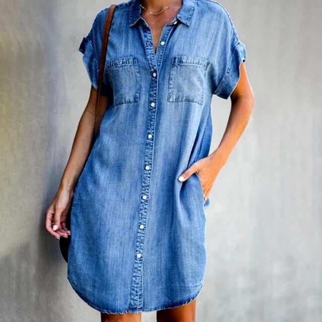 Luna | Şık Modern Denim Elbise